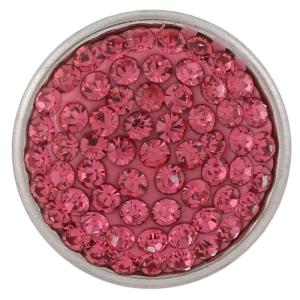 18mm Sugar snaps Alloy with rose chunks rhinestones KB2309 snaps jewelry