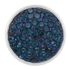 18mm blue Sugar snaps Alloy with chunks rhinestones KB2326 blue