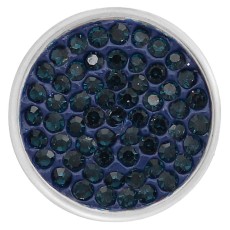 20mm snaps blue Rhinestones Chunks Poppers With High Quality Bottom