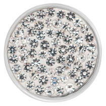 20mm snaps white Rhinestones Chunks Poppers With High Quality Bottom
