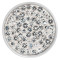 20mm snaps white Rhinestones Chunks Poppers With High Quality Bottom
