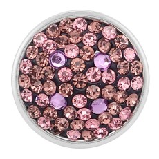 18mm purple Sugar snaps Alloy with chunks rhinestones KB2405-AP snaps jewelry