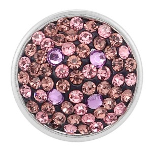 18mm purple Sugar snaps Alloy with chunks rhinestones KB2405-AP snaps jewelry