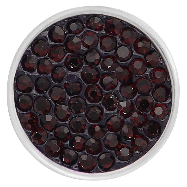 20mm snaps purple Rhinestones Chunks Poppers With High Quality Bottom