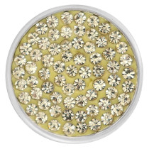 20mm snaps light yellow Rhinestones Chunks Poppers With High Quality Bottom