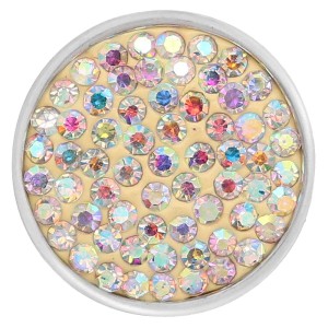 20mm snaps ABwhite Rhinestones Chunks Poppers With High Quality Bottom
