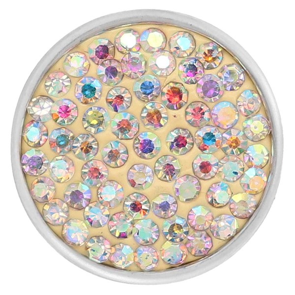 20mm snaps ABwhite Rhinestones Chunks Poppers With High Quality Bottom