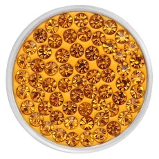 20mm snaps yellow Rhinestones Chunks Poppers With High Quality Bottom