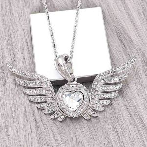 20MM love Valentine's Day design snap Silver Plated with white rhinestone KC9413