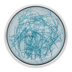 20MM design snap Silver Plated blue Thread KC2221