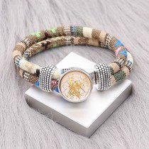 20MM design snap Silver Plated Golden Thread KC2220