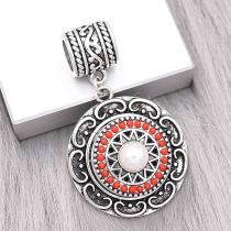 snap sliver Pendant fit 20MM snaps style jewelry KC0485