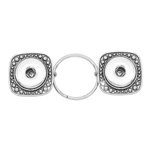 Two snap silvery Clothes clip  snaps jewelry KC1230 Duet Fashion Fastener