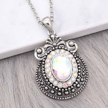 20MM snap sliver Plated with Colorful rhinestones  KC6603 snaps jewelry