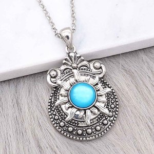 20MM design snap sliver Plated with Blue Rhinestone KC6596 snaps jewelry