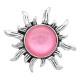 20MM design snap sliver Plated with Pink Rhinestone KC6597 snaps jewelry