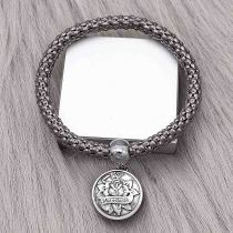 1 buttons With  snap Gun black  bracelet fit snaps jewelry KC0558