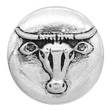 20MM Cow snap sliver Plated KC6625 snaps jewelry