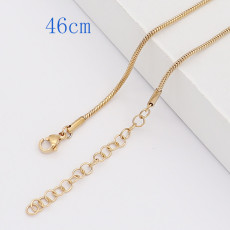 46CM high quality Stainless steel Snake Gold Chain necklace