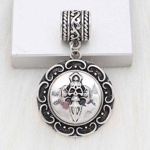 20MM skull snap sliver Plated KC6676 snaps jewelry