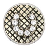 20MM snap horseshoe gold Plated with  KC6688 snaps jewelry