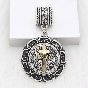 20MM snap gold  Plated with  Cross  KC6686 snaps jewelry
