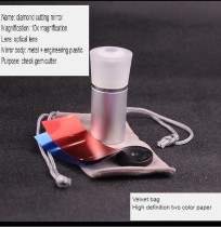 Metal eight heart eight arrow cutting mirror jewelry diamond identification tool 10x magnifying glass diamond instrument diamond ring observation instrument