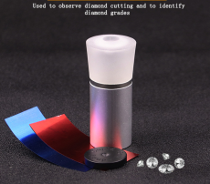 Metal eight heart eight arrow cutting mirror jewelry diamond identification tool 10x magnifying glass diamond instrument diamond ring observation instrument