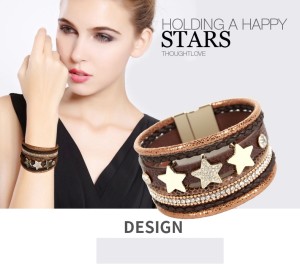 Bohemian multi-layer Bracelet star pattern wide edge Bracelet quick sale Bracelet