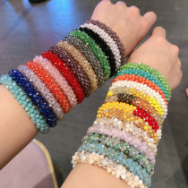 Sequin crystal color elastic hair band bracelet dual purpose hair accessories