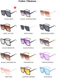Large frame sunglasses female square multicolor personalized Sunglasses