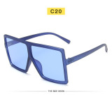 Large frame sunglasses female square multicolor personalized Sunglasses