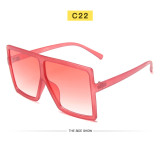 Large frame sunglasses female square multicolor personalized Sunglasses