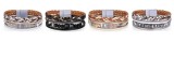 Bohemian National Style Bracelet multi layer leather woven Handmade Beaded Crystal Bracelet