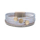 New PU Leather Multi stick diamond bracelet Life Tree Bohemian fashion girl Bracelet