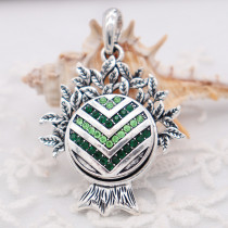 snap sliver Pendant  fit 20MM snaps style jewelry