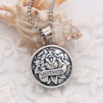 20MM mother snap Silver Plated  snaps jewelry