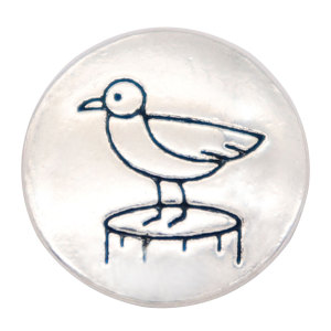 20MM bird snap Silver Plated  snaps jewelry