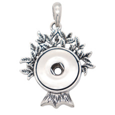 snap sliver Pendant  fit 20MM snaps style jewelry