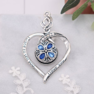 love snap sliver Pendant  fit 20MM snaps style jewelry