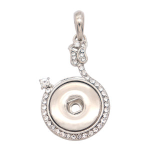 snap sliver Pendant  fit 20MM snaps style jewelry