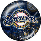 20MM team Sport glass snaps buttons