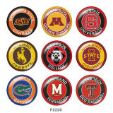 20MM team Sport glass snaps buttons