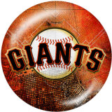 20MM team Sport glass snaps buttons