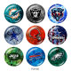 20MM team Sport glass snaps buttons