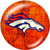 20MM team Sport glass snaps buttons