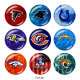 20MM team Sport glass snaps buttons