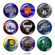 20MM team Sport glass snaps buttons