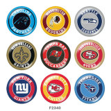 20MM team Sport glass snaps buttons