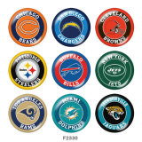 20MM team Sport glass snaps buttons